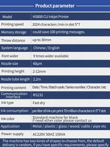 Automatische Chargen datum Codierung Laserdrucker maschine Cij Inkjet für Flex Material platte Typ Datums code Dater Druckmaschine - Product Image 5