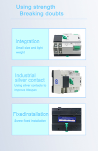 El interruptor de transferencia ATS DC cambia automáticamente la fuente de conmutación inteligente de doble potencia de CC Smart Solar Ats 4 Pole 32a ATS