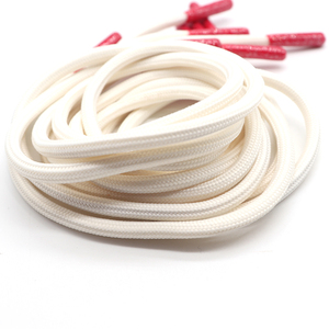 KY Custom Hoodie String Draw Cords Cuerda con puntas de metal de goma Cordón redondo plano para ropa Correas de cabeza de goma - Product Image 4