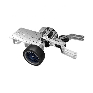 Kit per braccio funzionale Kit educativo per la programmazione di blocchi di costruzione in metallo versione telaio per auto MA2001 Kit di robotica