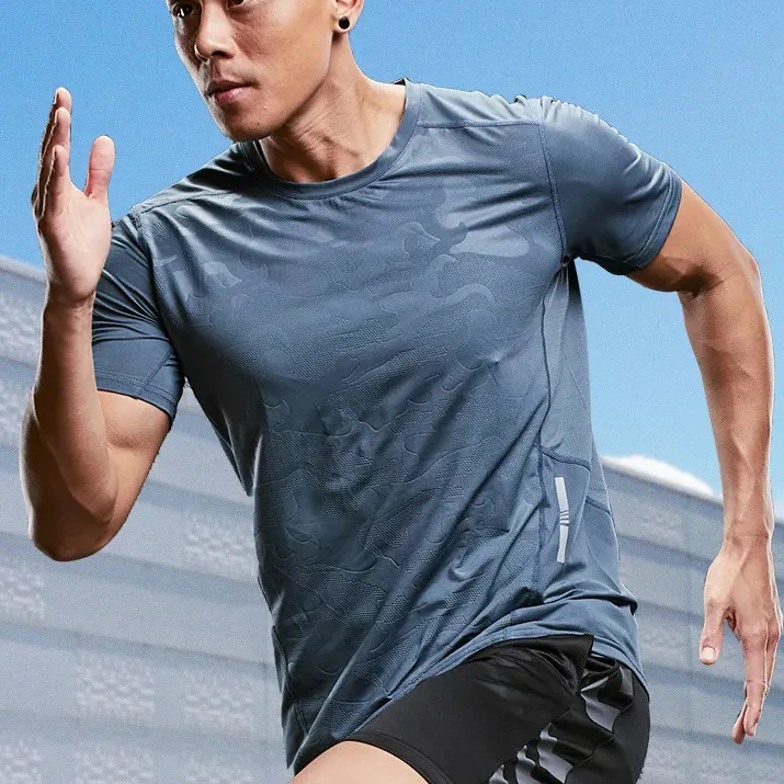Camiseta manga curta aola masculina, camiseta com gola e manga curta, musculação, para o verão