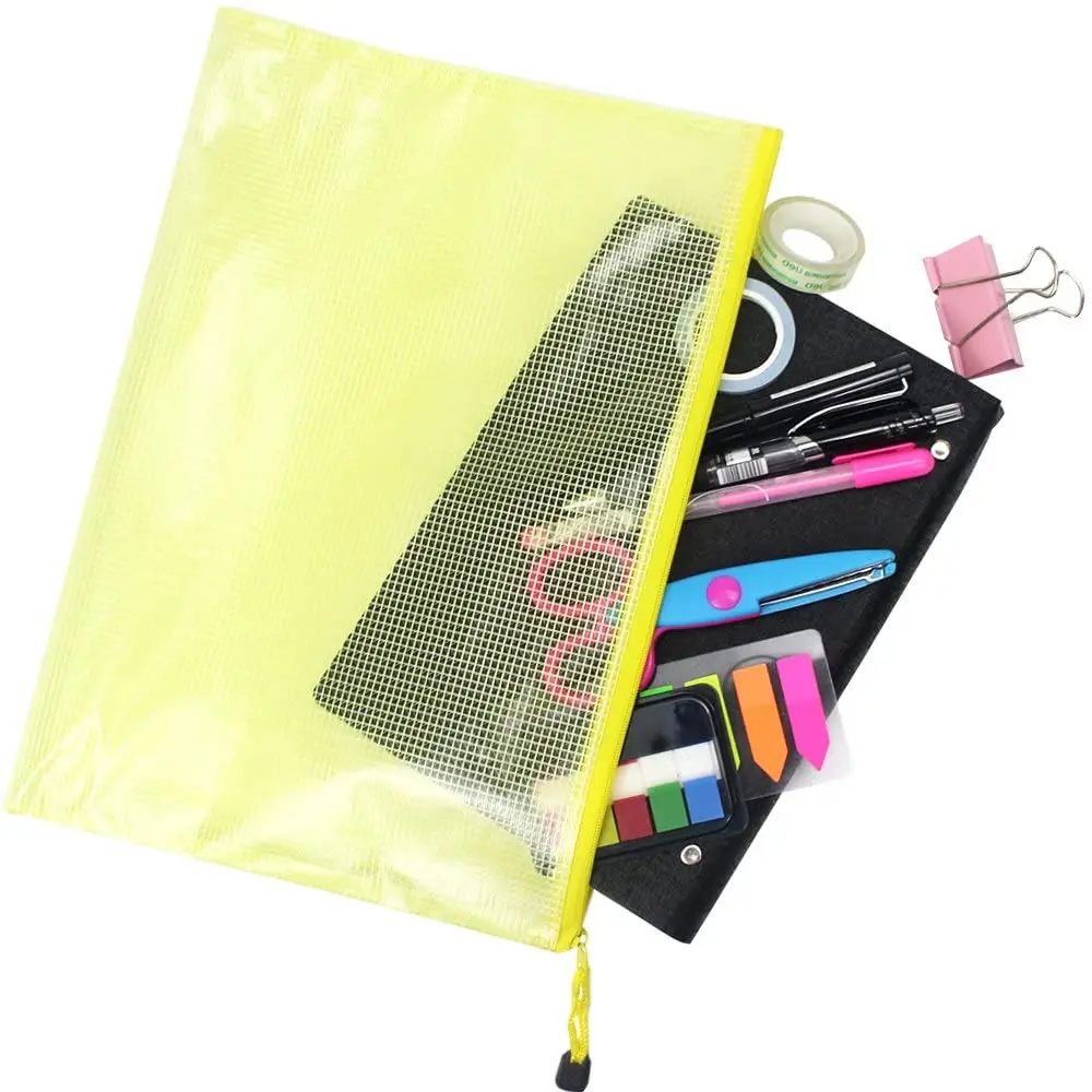 Poli Zip kilit zarf dosya klasörü A4 çantası özel plastik belge çantası