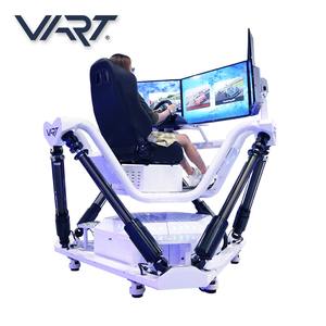 3つの3画面カーレーシングゲーム機47PCSドライビングゲームを備えた6DOFモーションプラットフォームレーシングシミュレーター - Product Image 1