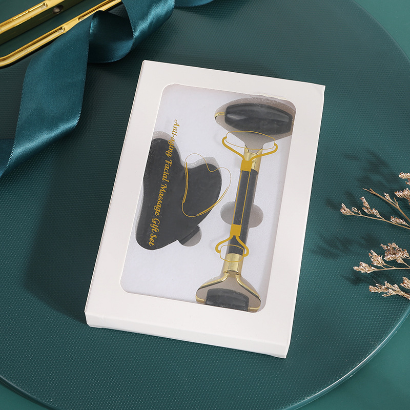 black double-headed roller scraping board gift box