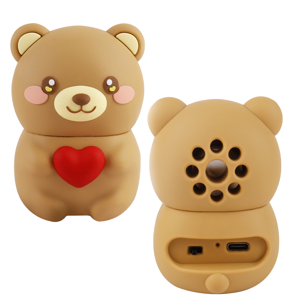 Altavoz inalámbrico con forma de oso pardo