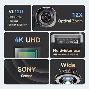 UHD 4K система прямой трансляции 12X PTZ камера и контроллер Джойстик Клавиатура поставка церковная концертная конференция