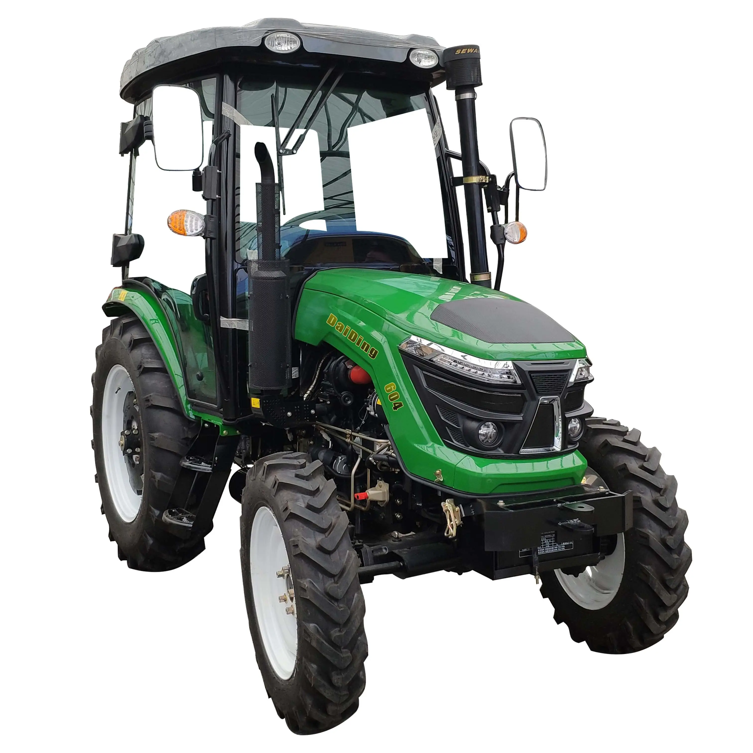4wd 4x4 60hp מיני טרקטורים חקלאיים זול טרקטור גלגלי חקלאות למכירה