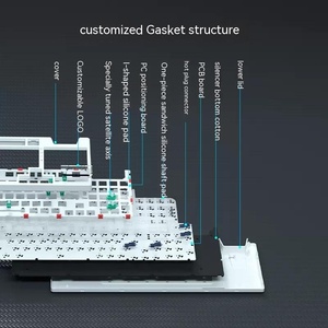 DK67V2 Wireless Mechanical <strong>Keyboard</strong> Kit With Knob DIY 66-<strong>Key</strong> RGB Full-<strong>Key</strong> Hot Swappable <strong>Keyboard</strong> Kit - Product Image 2
