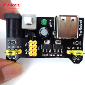 MB-102 di vendita diretta in fabbrica DC6.5 ~ 12V e modulo di fornitura USB 3.3V Dual Road Bread Board Black Module Kit per Arduino - Product Image 3