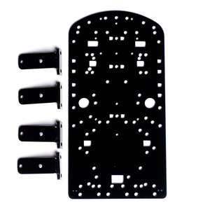 2020 New Type Educational DIY 4WD Smart Roboter Auto Chassis Kits Himbeer Pi Smart Car Kits Schwarz - Product Image 2