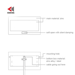 Toma de corriente multifuncional de apertura lenta, Conector de sobremesa, caja de cable, conector, caja Multimedia - Product Image 6