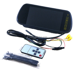 7 Inch TFT <strong>LCD</strong> High Resolution Car Rear View Mirror Monitor with CCD Imaging Sensor DC 12V/24V for Reversing Camera Car Mirror - Product Image 1