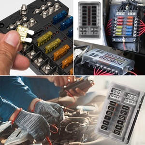 防水カーバスマリン12ウェイ回路LEDインジケーター32VDCヒューズボックスホルダー、マイナス端子付き - Product Image 5