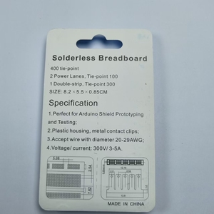 Lehimsiz Breadboard 400 Tie-point 8.2x5.5x0.85CM Arduino Shield prototipleme ve test kurulu için mükemmel