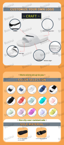 Bosirui รองเท้าแตะยางมีหลายสีสำหรับผู้ชายและผู้หญิงสีดำว่างเปล่าออกแบบโลโก้ได้ตามต้องการ - Product Image 4