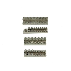 Bloque de terminales de tornillo de doble fila, bloque de terminales de tierra de latón, barra colectora, bloque de terminales de alta corriente, 2 uds. - Product Image 6