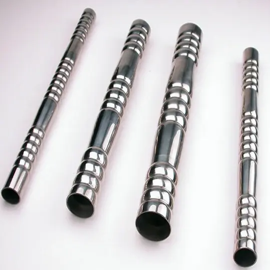 Embossed stainless steel pipes