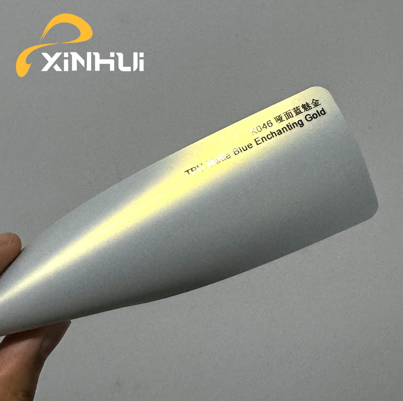 TPU Azul Mate Dorado Encantador