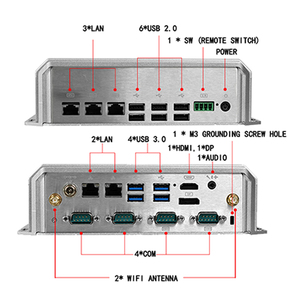 Fanless מיני pc ליבה i3 10110u i5 10210u i7 10610u ddr4 rs232 rs485 2 lan wifi vga 4g lte sim <span class=keywords><strong>gpio</strong></span> תעשייתי מחשב