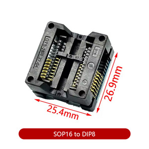 SOIC8 <strong>SOP8</strong> to DIP8 Wide-body Seat Wide 150/200mil <strong>Programmer</strong> Adapter <strong>Socket</strong> Blue SA602 IC Test Conversion Burner - Product Image 5