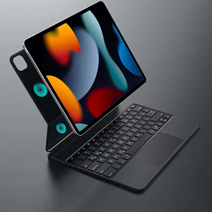Funda de teclado ABS delgada personalizada para iPad Air 4 5 10,9 Pro 11, rotación de 360 grados, teclado inteligente mágico árabe japonés con retroiluminación RGB - Product Image 6