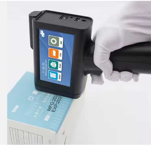 M10 Handheld Printer Expiry Date QR Code TIJ 12.7mm Desktop Numbering Batch Coding Handheld Thermal Inkjet Printer