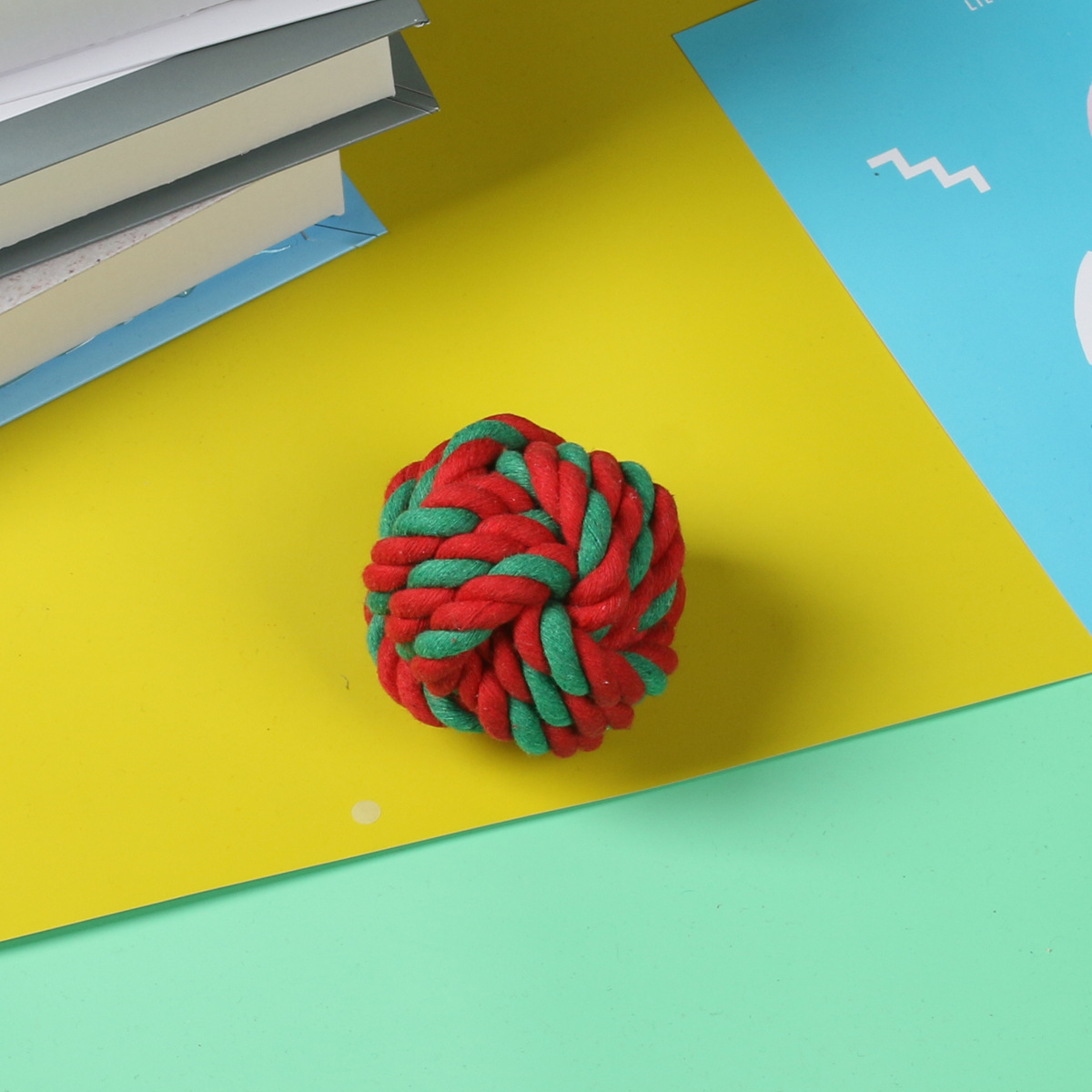 Red and green 7cm Christmas ball