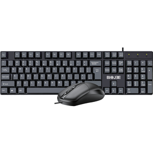 Good Quality BIOJEE T18 Combo Wired <strong>Computer</strong> <strong>Keyboard</strong> Desktop Wired <strong>Keyboard</strong> Office Black for Home - Product Image 4