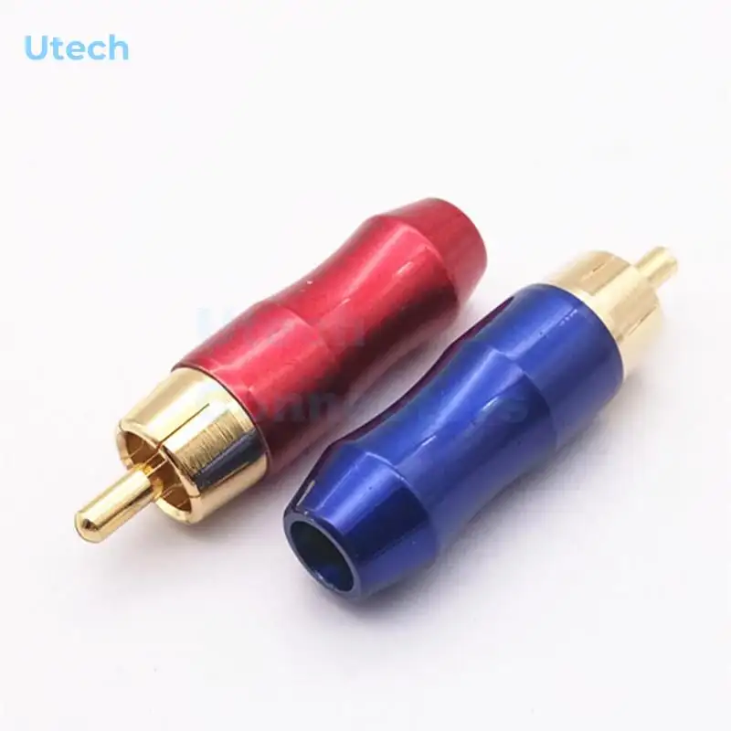 Cinch nickel gold plated plug audio video High quality RCA connector solder type