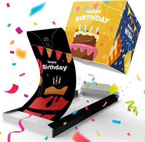 Fabrika özelleştirilmiş DIY patlayan kutu fotoğraf albümü kart POP up küpleri sürpriz konfeti hediye kutusu ile UV kaplama ve kabartma - Product Image 3