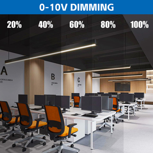 NGT ticari Modern 5CCT 1.2M 2.4M LED tavan işık asılı gömme kolye lineer aydınlatma ofis salonu berber dükkanı otel için - Product Image 6