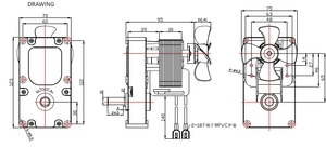 工厂定制齿轮电机220v 65w高扭矩1.5转/分永磁交流电机出售 - Product Image 3