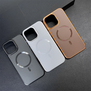 Apple 12 için 16 Pro Max mat Fiber desen manyetik cilt hissediyorum darbeye telefon kılıfı koruyucu kapak - Product Image 2
