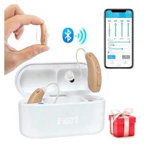 Умные шумоподавляющие слуховые устройства Bte слуховые аппараты перезаряжаемый усилитель для глухоты пожилых людей - Product Image 1