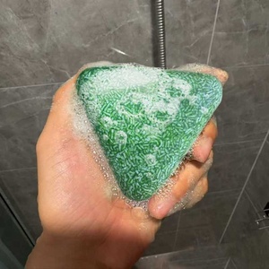 Màu Xanh Lá Cây Xà Phòng Lá Gội Đầu Solide Tự Nhiên Rắn Tóc Dầu Gội Thanh Xà Phòng Cho Rụng Tóc Không Có Bao Bì - Product Image 3