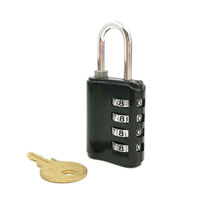 Black <strong>Key</strong> Code Padlock Number Combination <strong>Lock</strong> Padlock with Master <strong>Key</strong> - Product Image 2