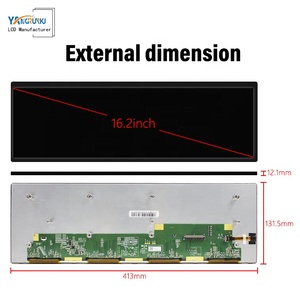 Modulo LCD a barra allungata da 16.2 pollici 800 lendini Display di livello industriale 2608x720 LVDS 60 pin-30 ~ + 85 °C temperatura di funzionamento - Product Image 2