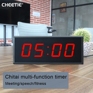 CHEETIE CP012 портативные светодиодные цифровые настольные часы для встреч, перезаряжаемые 4-разрядные таймеры обратного отсчета - Product Image 3