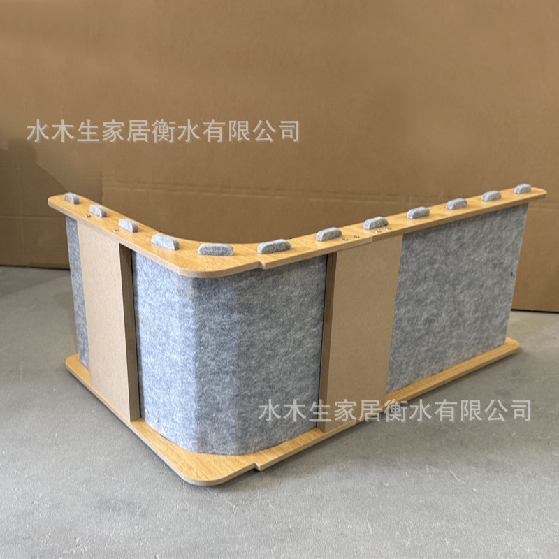 Interlocking cat scratching board (double back panel)