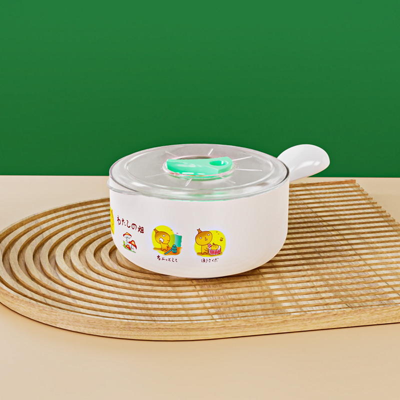 Cuenco pequeño para microondas con asa