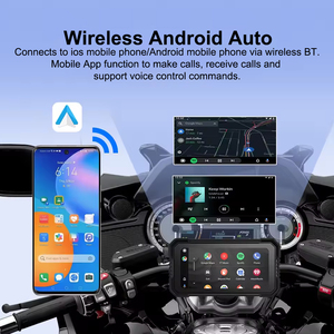 V533 2K Display HD 6.25 Inch IPS Screen Loop Recording DVR TPMS Wireless Carplay <strong>Android</strong> Auto Motorcycle Carplay Bsd <strong>System</strong> - Product Image 3