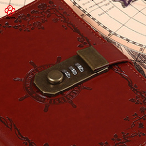 B6 Creative Retro Thickened <strong>Notebook</strong>, Student <strong>Notepad</strong>, Imitation Leather <strong>Notebook</strong>, Box Set <strong>with</strong> <strong>Lock</strong> and Password Book - Product Image 3