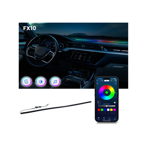 Model 3 Y S X Dashboard için araba ortam ışığı USB genişleme Dock senfoni atmosfer lambası - Product Image 1
