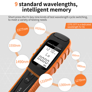 G11 OPM Optisches Leistungs messgerät Glasfaser FTTX-Werkzeug <span class=keywords><strong>test</strong></span> 5G Band Wiederauf lad bares Leistungs messgerät Glasfaser - Product Image 3