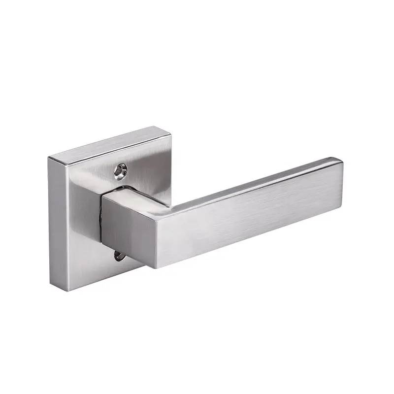 Nhiệm Vụ Nặng Nề Giả Cửa Xử Lý Khóa Satin Nickel Brushed Nickel Closet Cửa Đòn Bẩy Xử Lý Lockset Xử Lý Chứng Khoán Giả