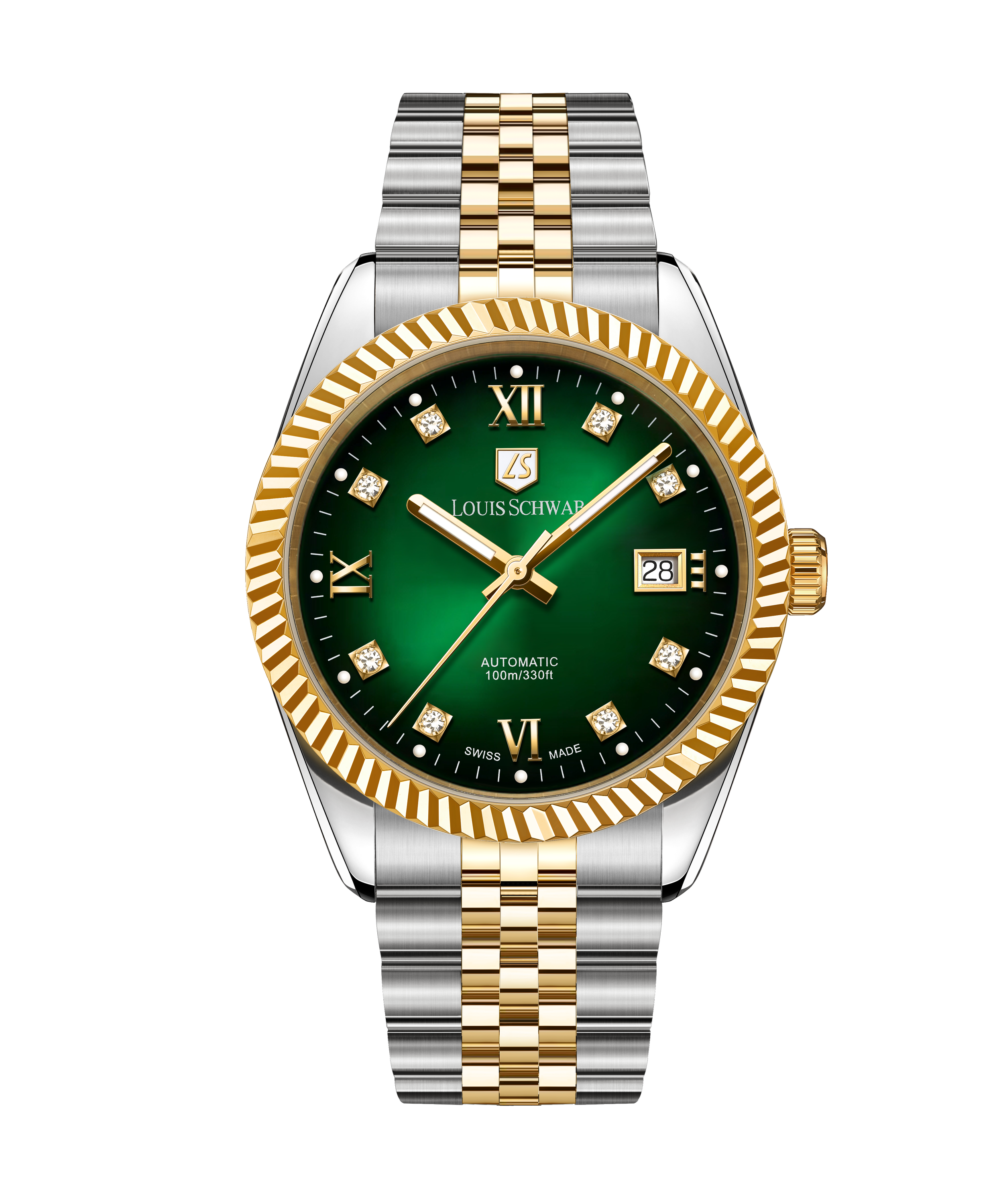 Two-tone Gold Green Dial