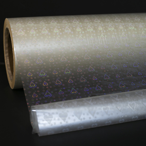 Heißer Verkauf Laser Love Thermische Laminierfolie <span class=keywords><strong>BOPP</strong></span>-Rollen Anpassbare Größe Transparente Schutzfolie Dekorative Foto-Bar-Ausweis-Kartonfolie - Product Image 1