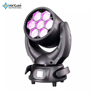 2022新製品7X40W非常に小型で高速で強力なLEDムービングビームズームウォッシュLEDムービングヘッドライトステージライト - Product Image 3