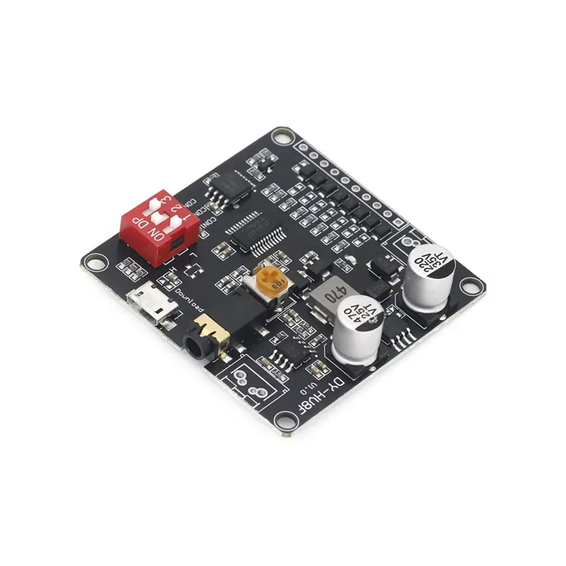 12V/24V Voice Playback Module One-To-One Trigger Serial Port Control Playback 10W/20W Voice Module HV8F