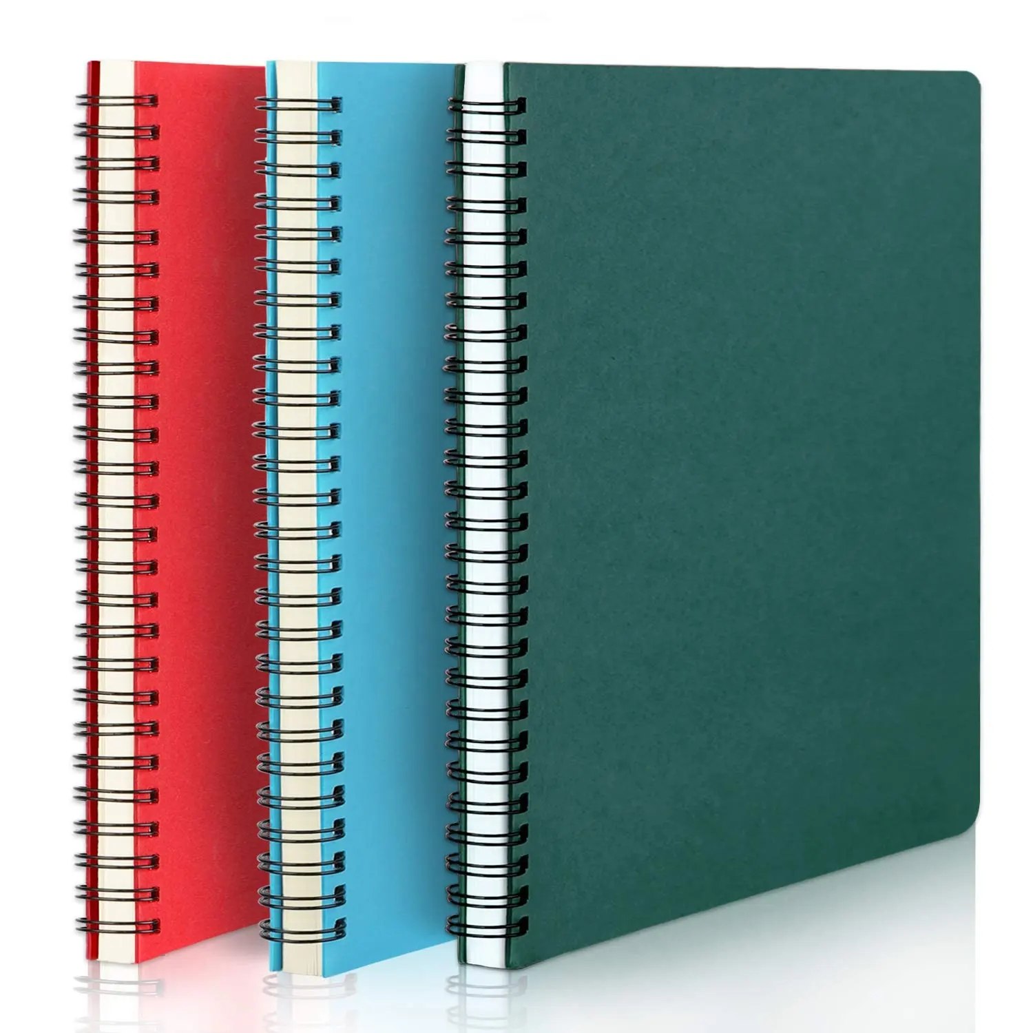 Cuaderno escolar con cubierta dura, cuaderno de bocetos en espiral, A5, diferentes tamaños, venta al por mayor